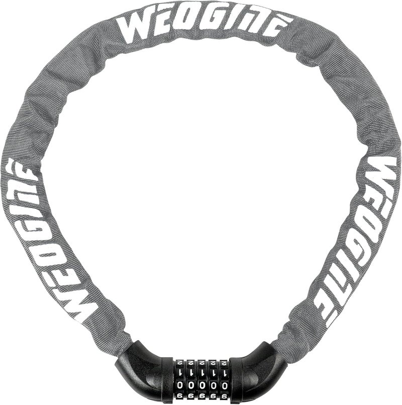 Weogine Bike Lock with Numbers and high Security Level, Bike Chain Lock, Bicycle Locks, 5 Digit Combination Lock for Bike, Bicycle, Scooter, Motorcycle, Door, Gate, Fence - Image 1
